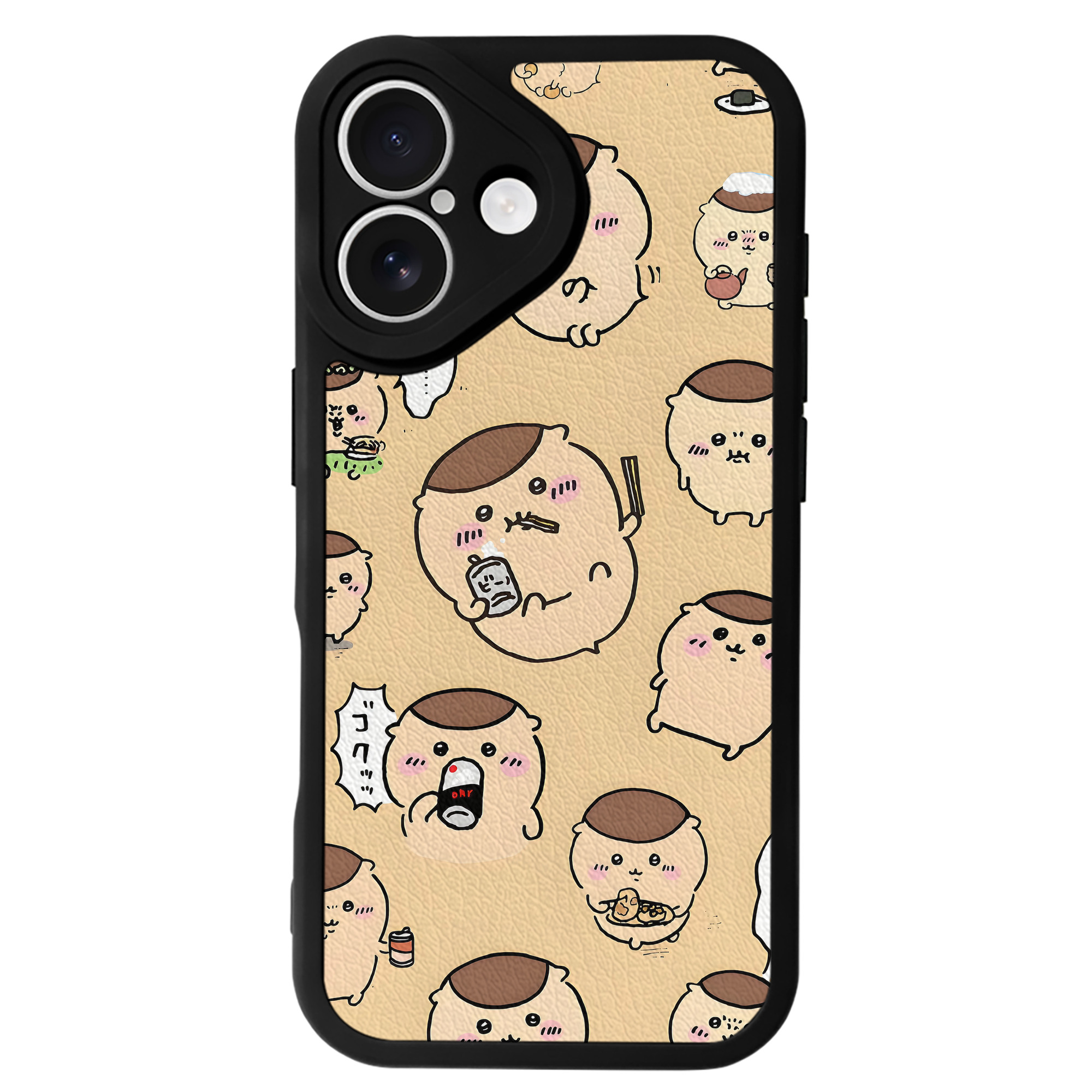 （画像用） ちいかわ Chii-kawa 【iPhone 16シリーズ対応】シリコンスマホケース（レザー調） 材質：シリコン